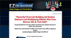 Desktop Screenshot of ezlistmultiplier.com