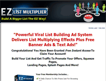 Tablet Screenshot of ezlistmultiplier.com